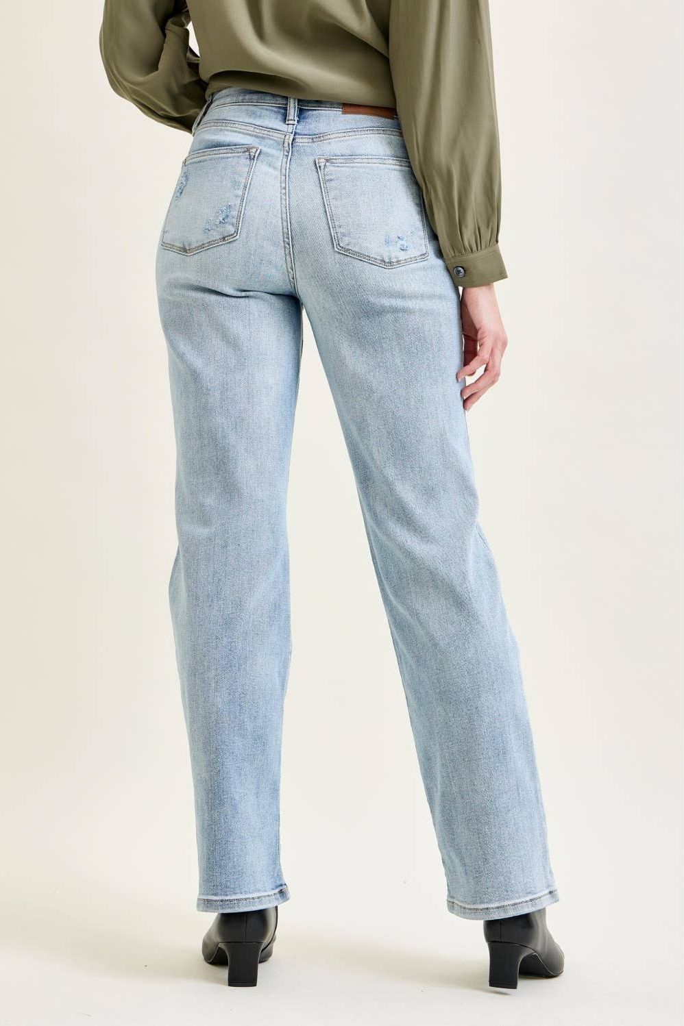 Judy Blue Parker High-Rise Straight Jeans