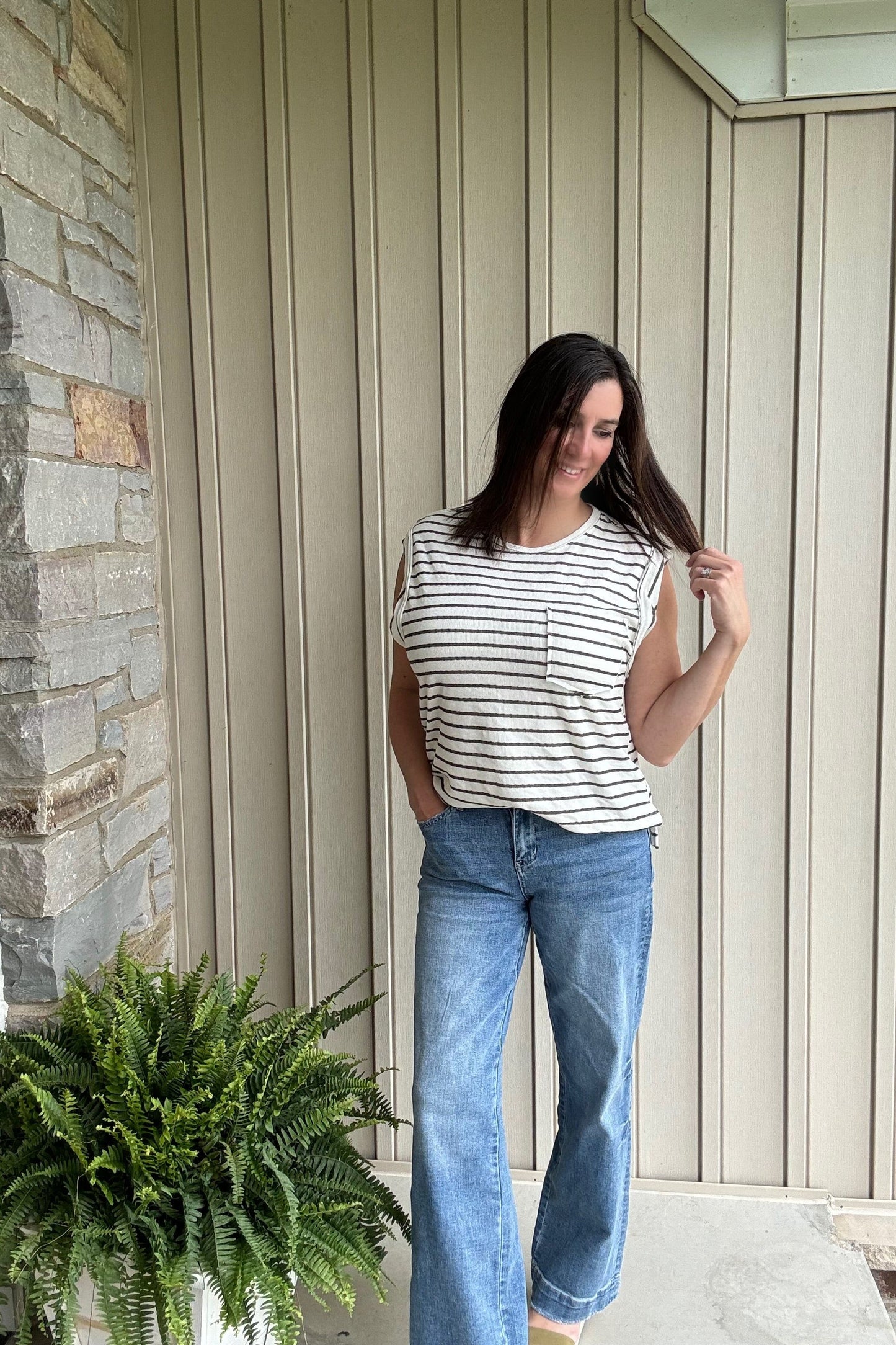Hartley Striped Sleeveless Top