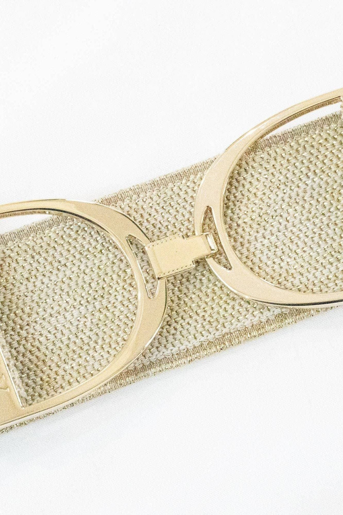 Ellany Gold Dakota - 2" Gold Stirrup Elastic Belt