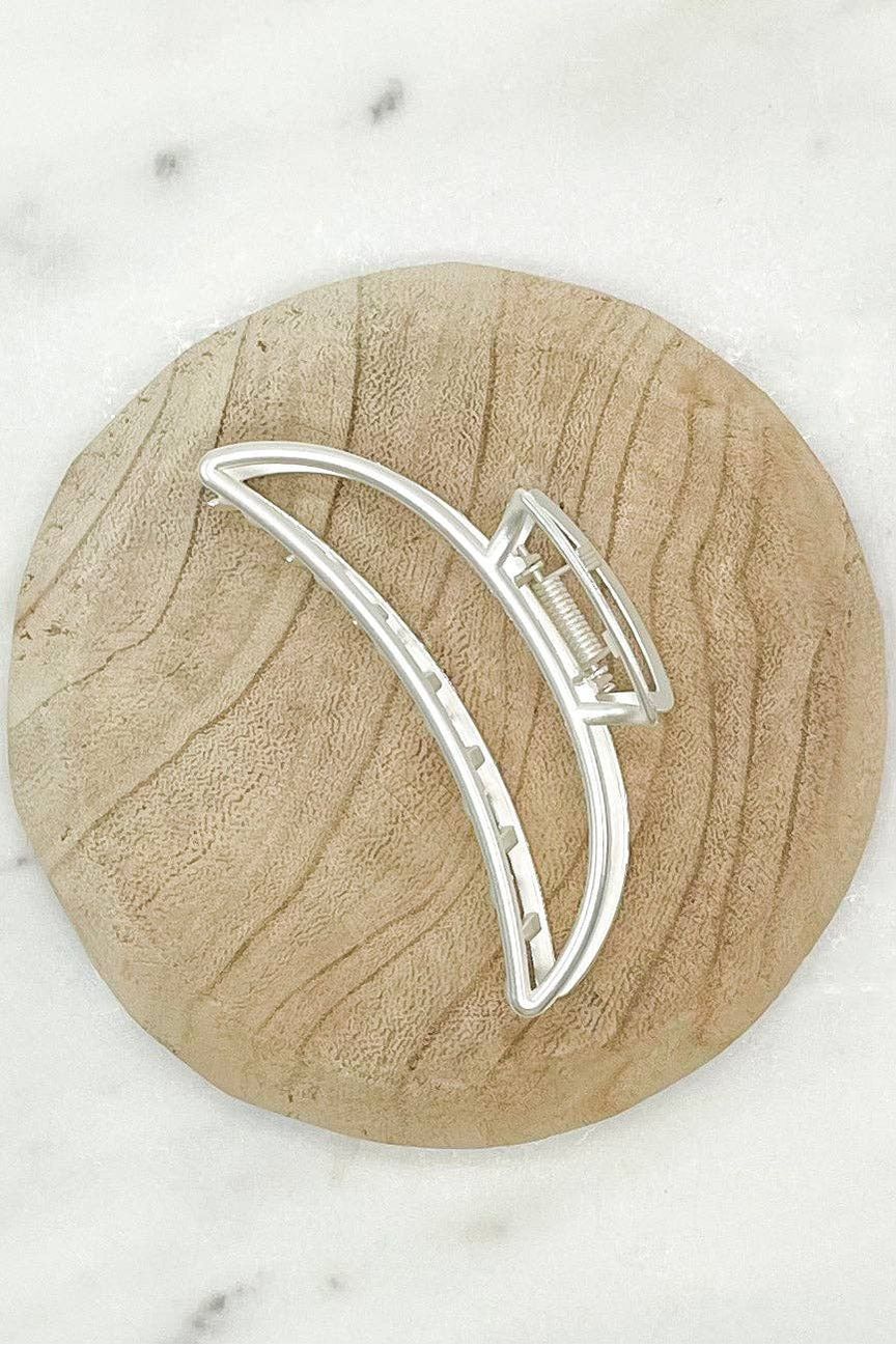 Matte Moon Claw Clip