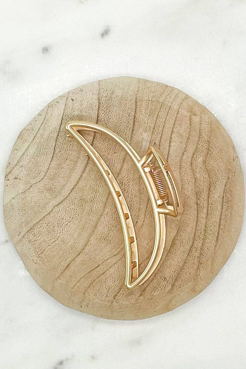 Matte Moon Claw Clip