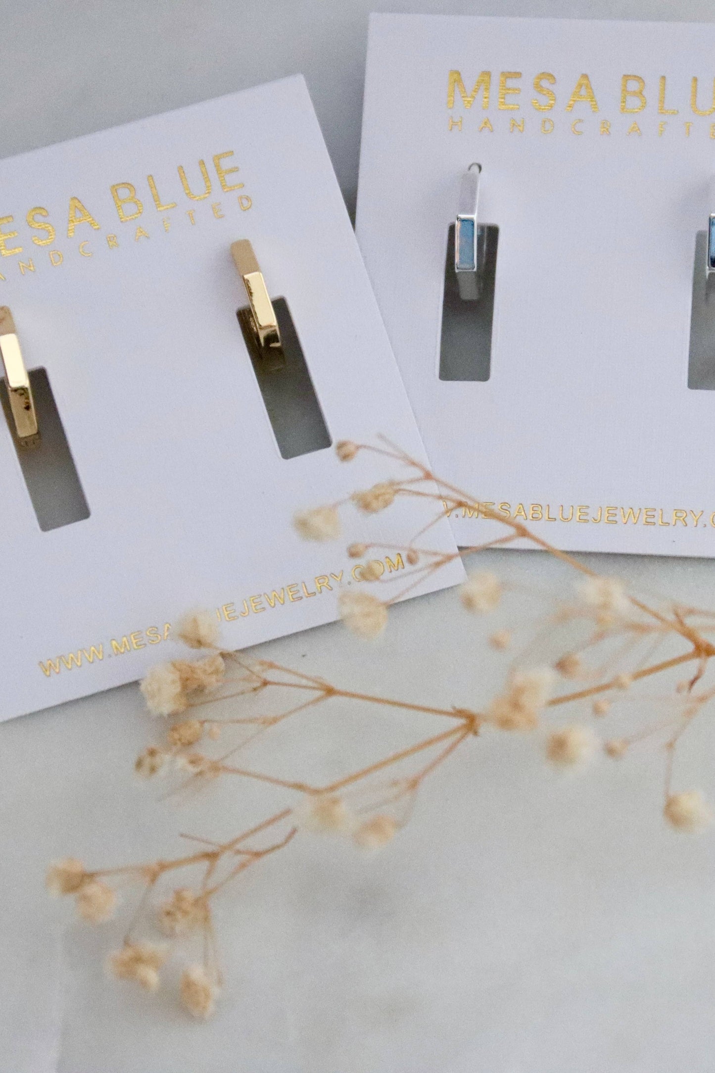 Hexagon Huggie Hoop Earrings