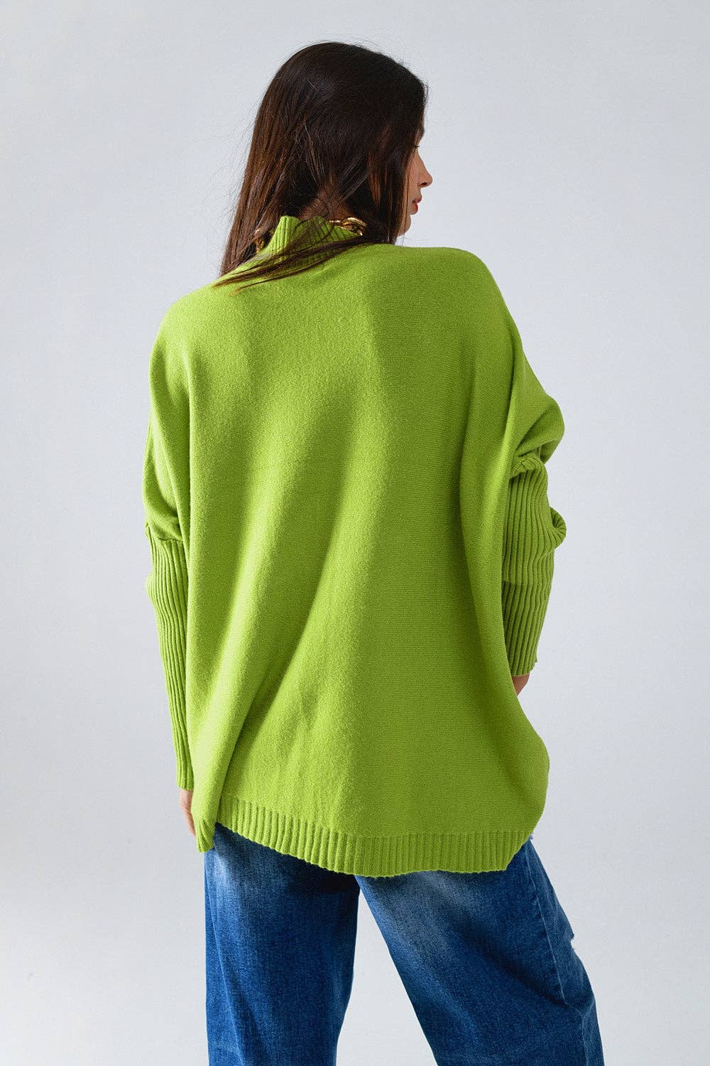 Olivia Oversized Cozy Green Sweater