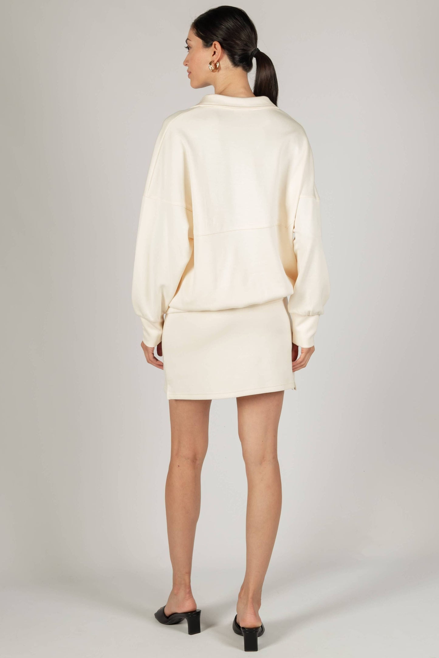 P. CILL Butter Modal Zip Up Pullover