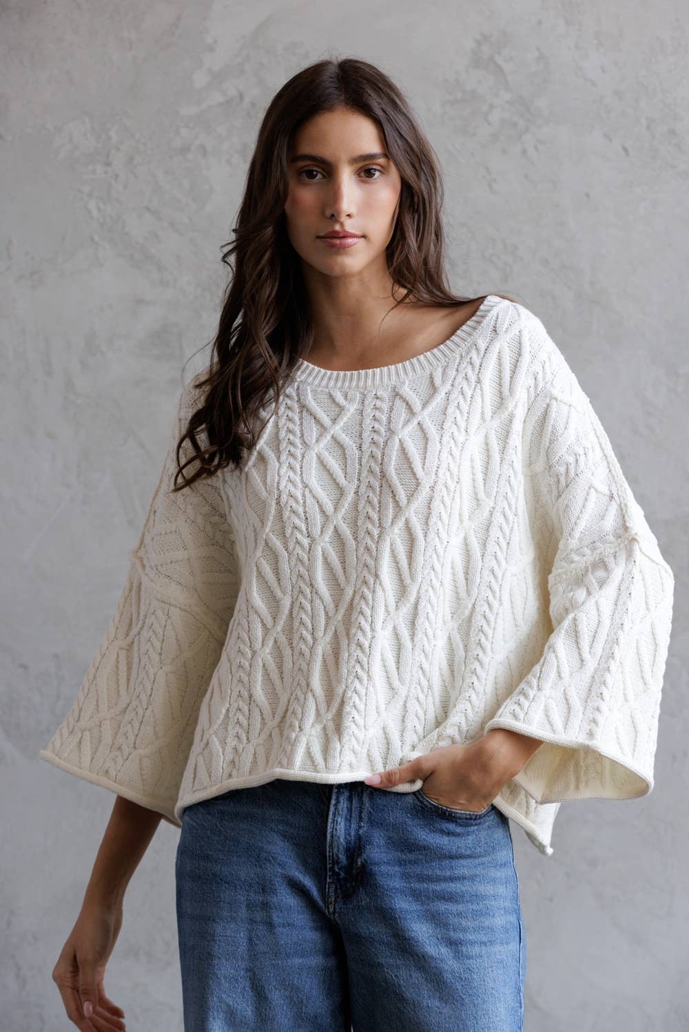 Everly Cable Knit Sweater