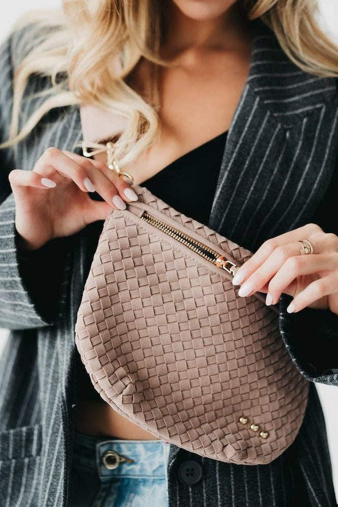 Suede Westlyn Woven Bum Bag