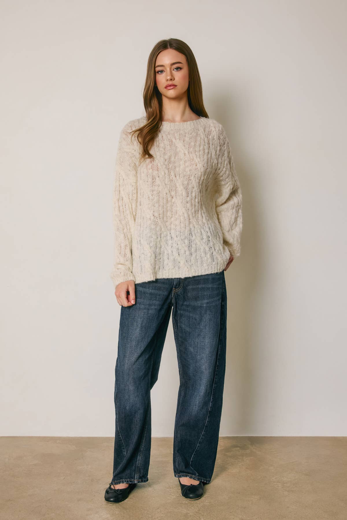 Camille Cable Knit Sweater