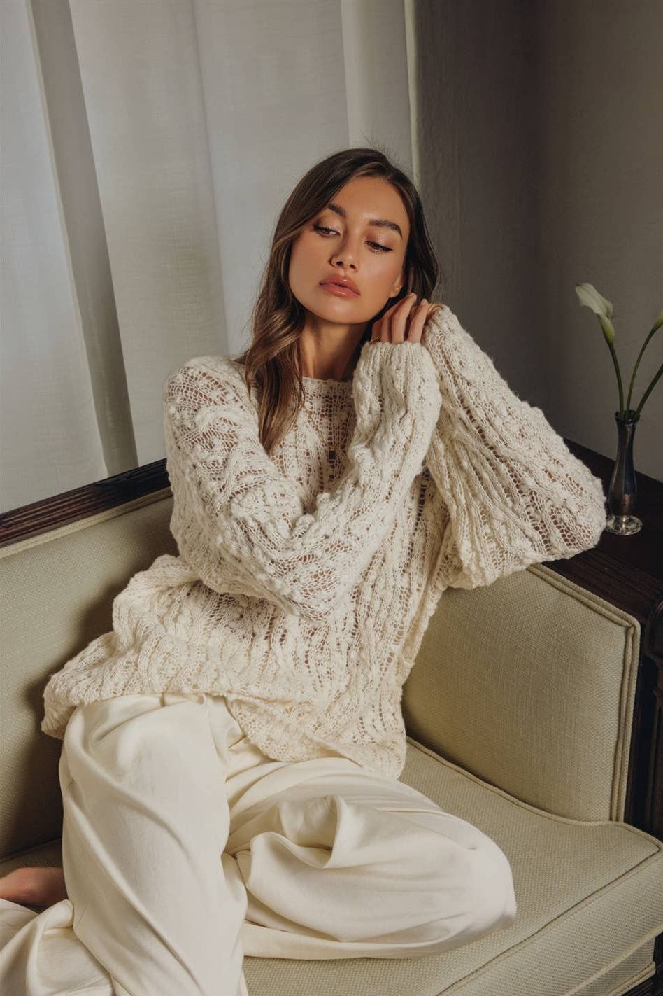 Camille Cable Knit Sweater