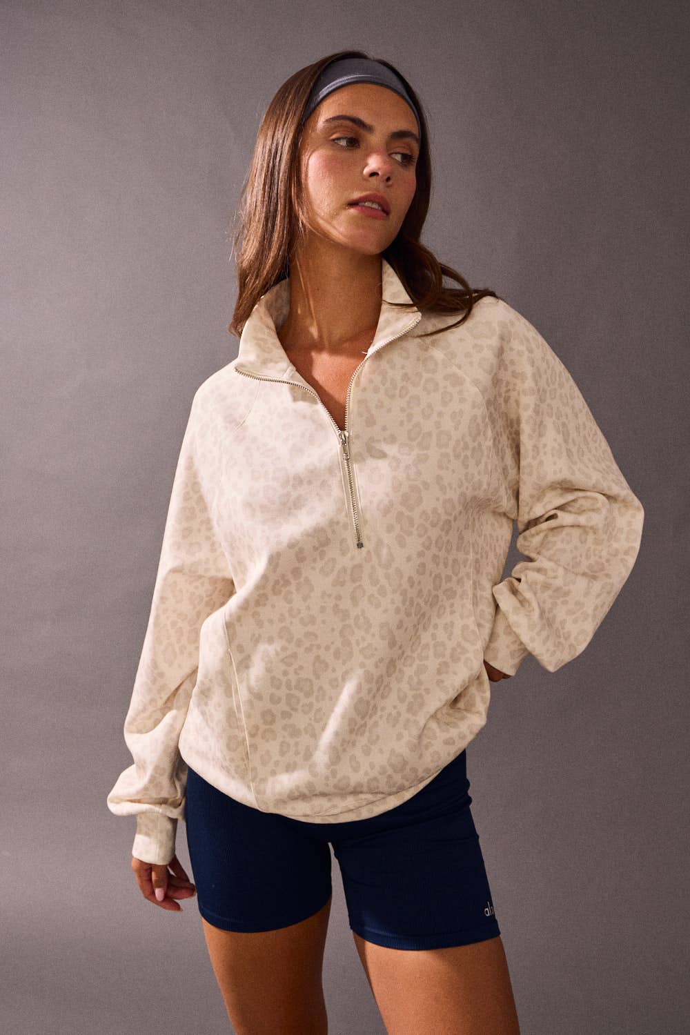 The Soft Spot Leopard Quarter Zip