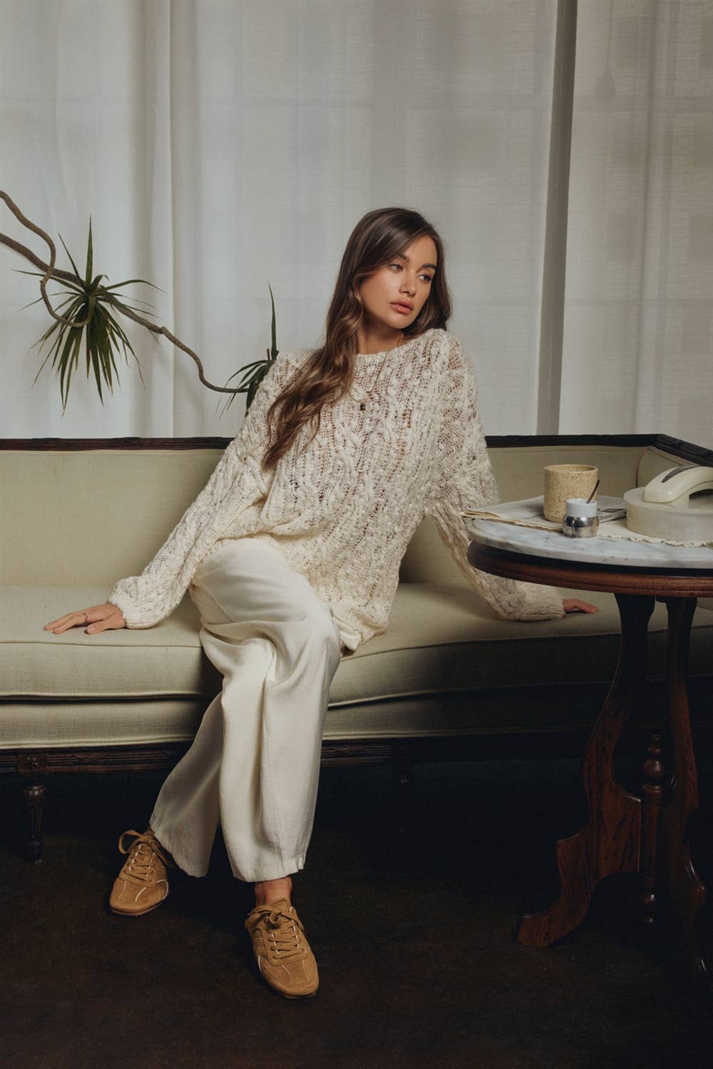 Camille Cable Knit Sweater