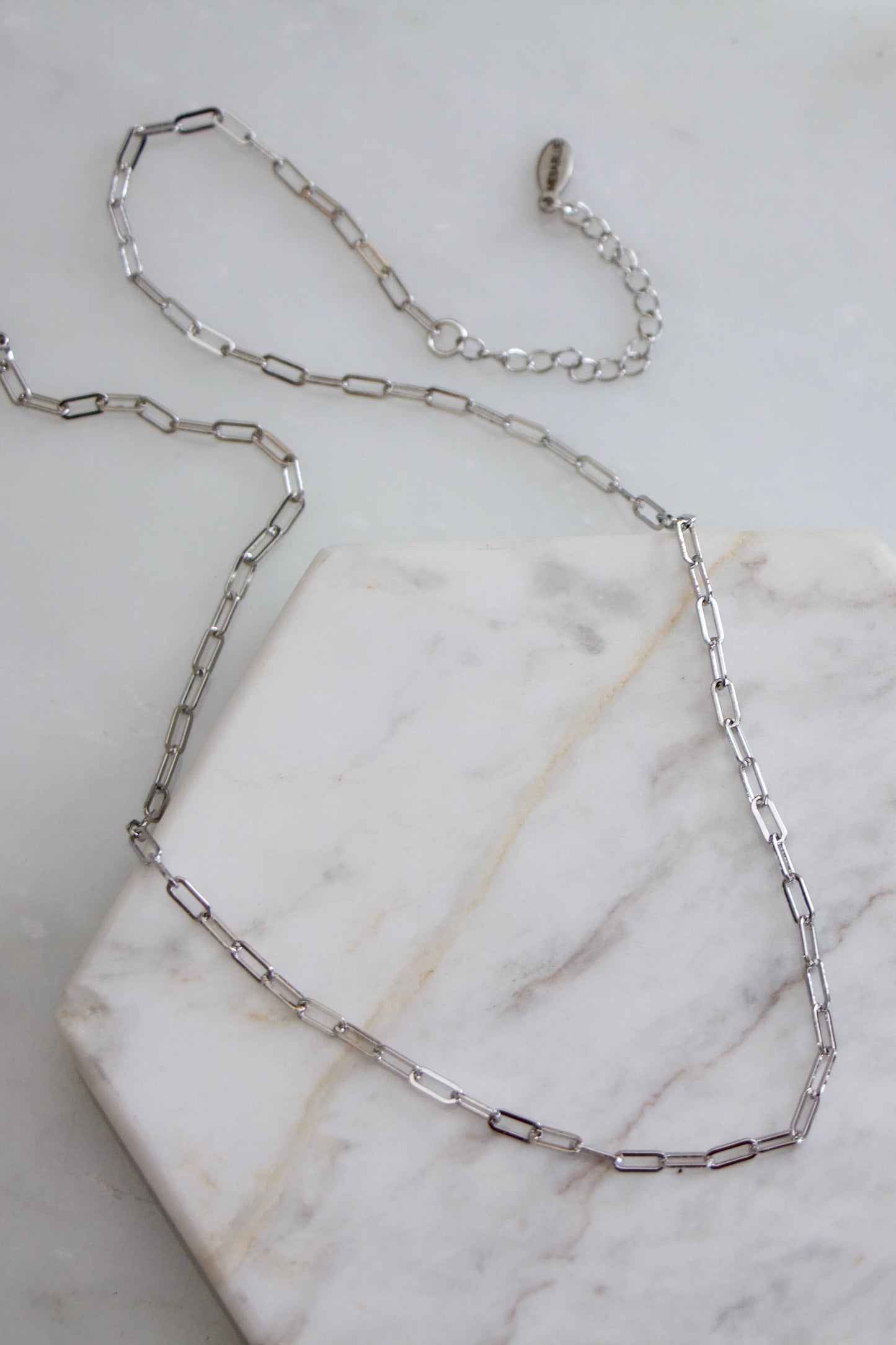 Mini Paperclip Chain Choker Necklace - Gold or Silver