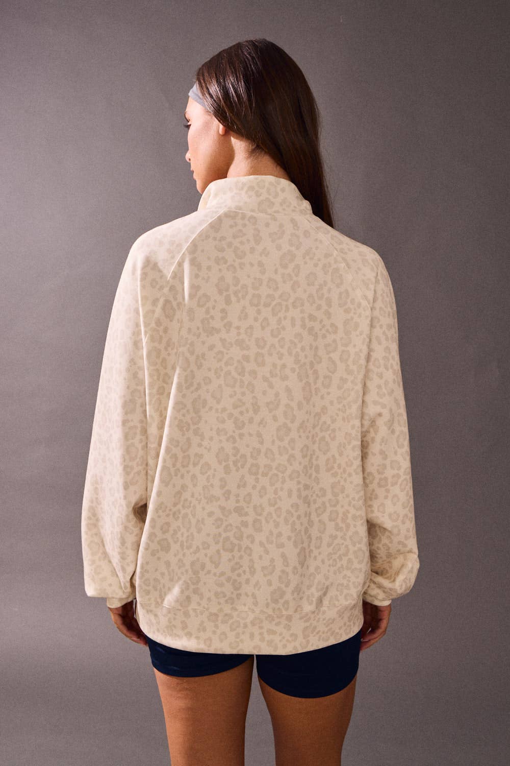 The Soft Spot Leopard Quarter Zip