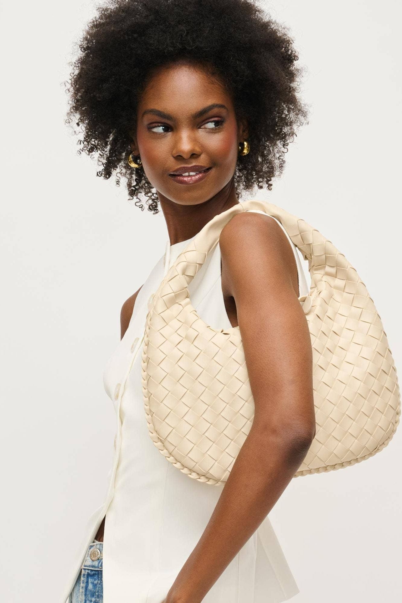 Chelsea Woven Hobo Bag