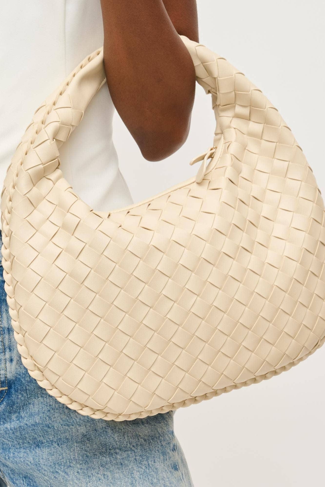 Chelsea Woven Hobo Bag