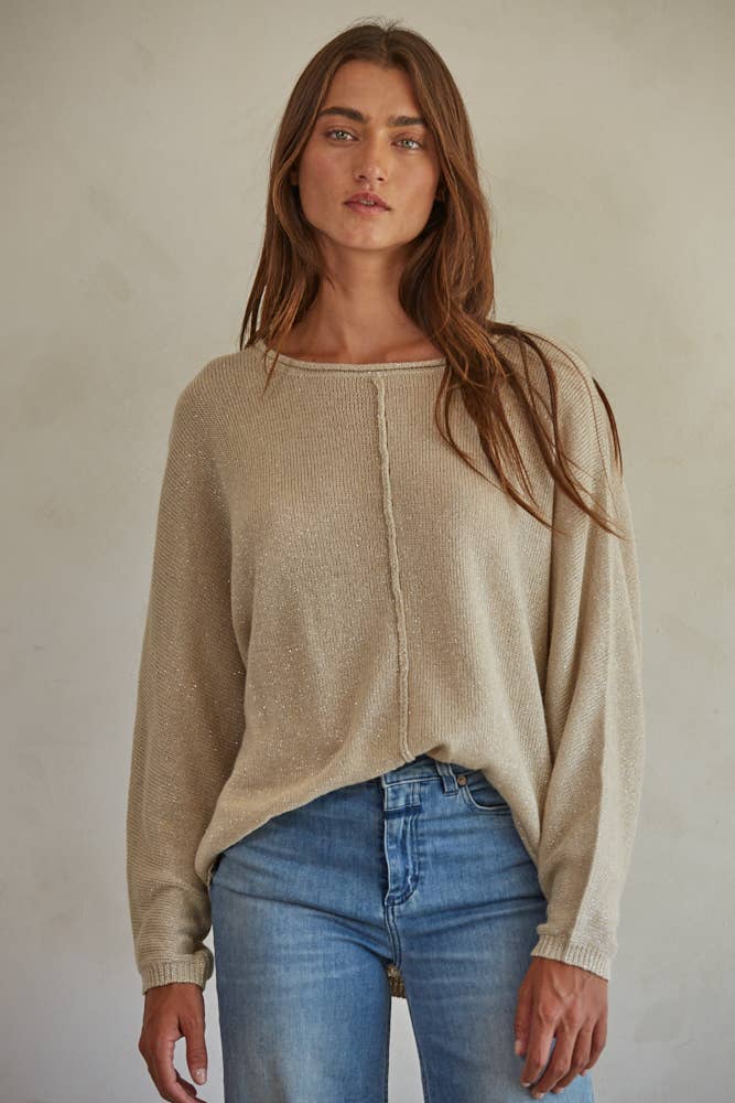 Starling Shimmer Knit Lurex Sweater Lurex