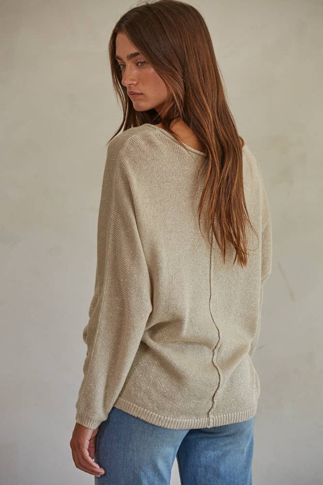 Starling Shimmer Knit Lurex Sweater Lurex