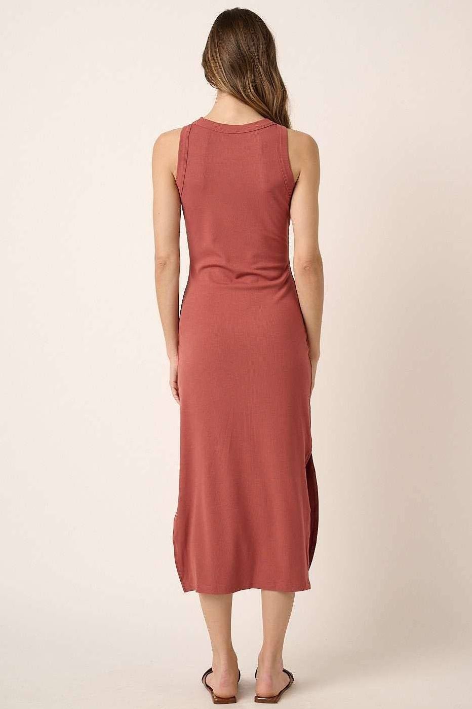 Premium Rib Knit Tank Maxi Dress