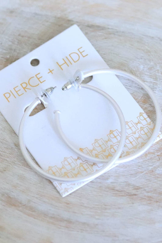 Skinny Everyday Silver Hoop | Classic Hoop Earrings