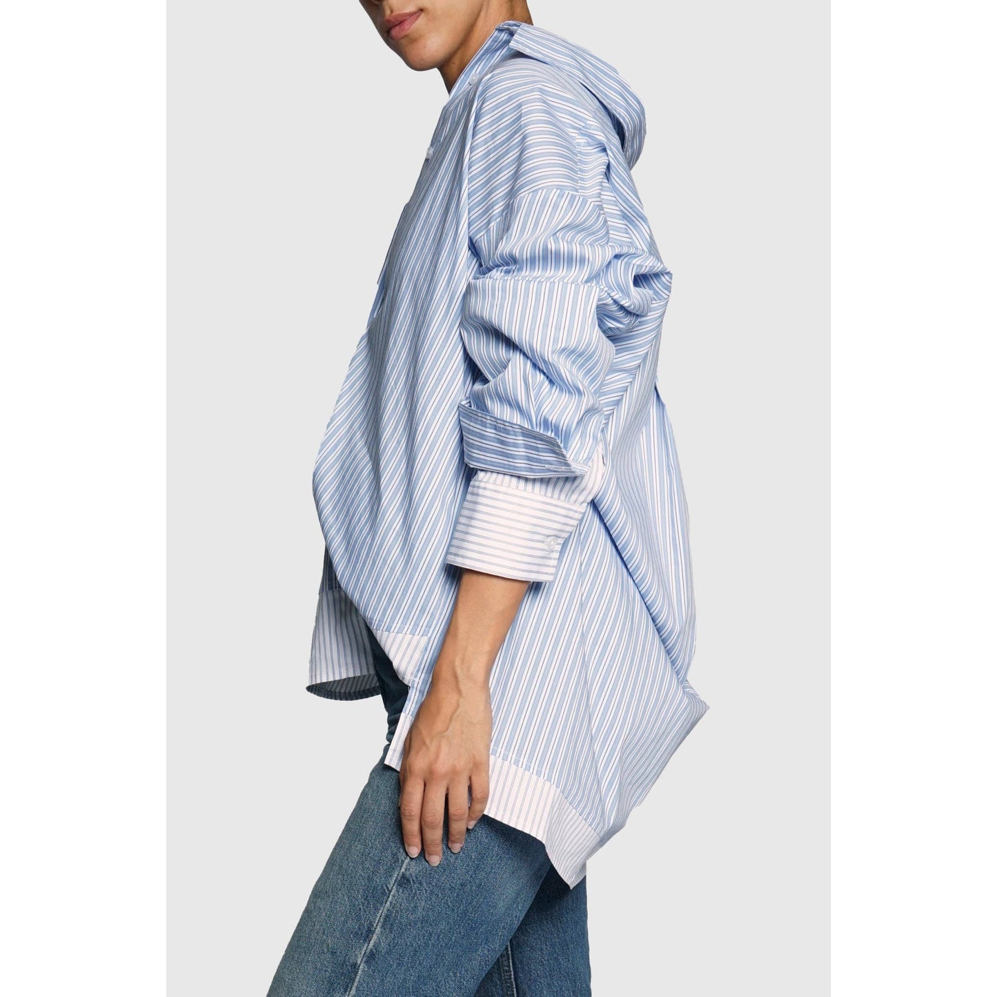 Olivia Oversized Sriped Double Shirt