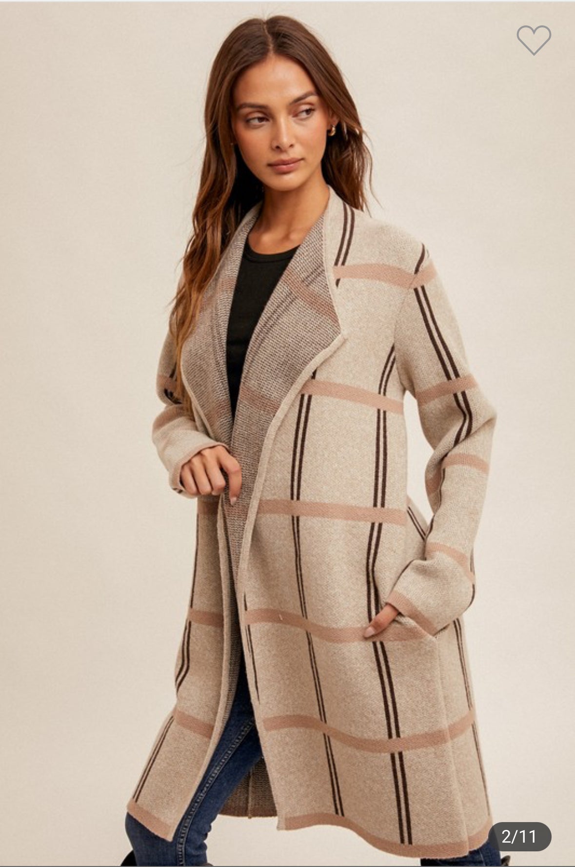 Isla Draped Knit Coatigan