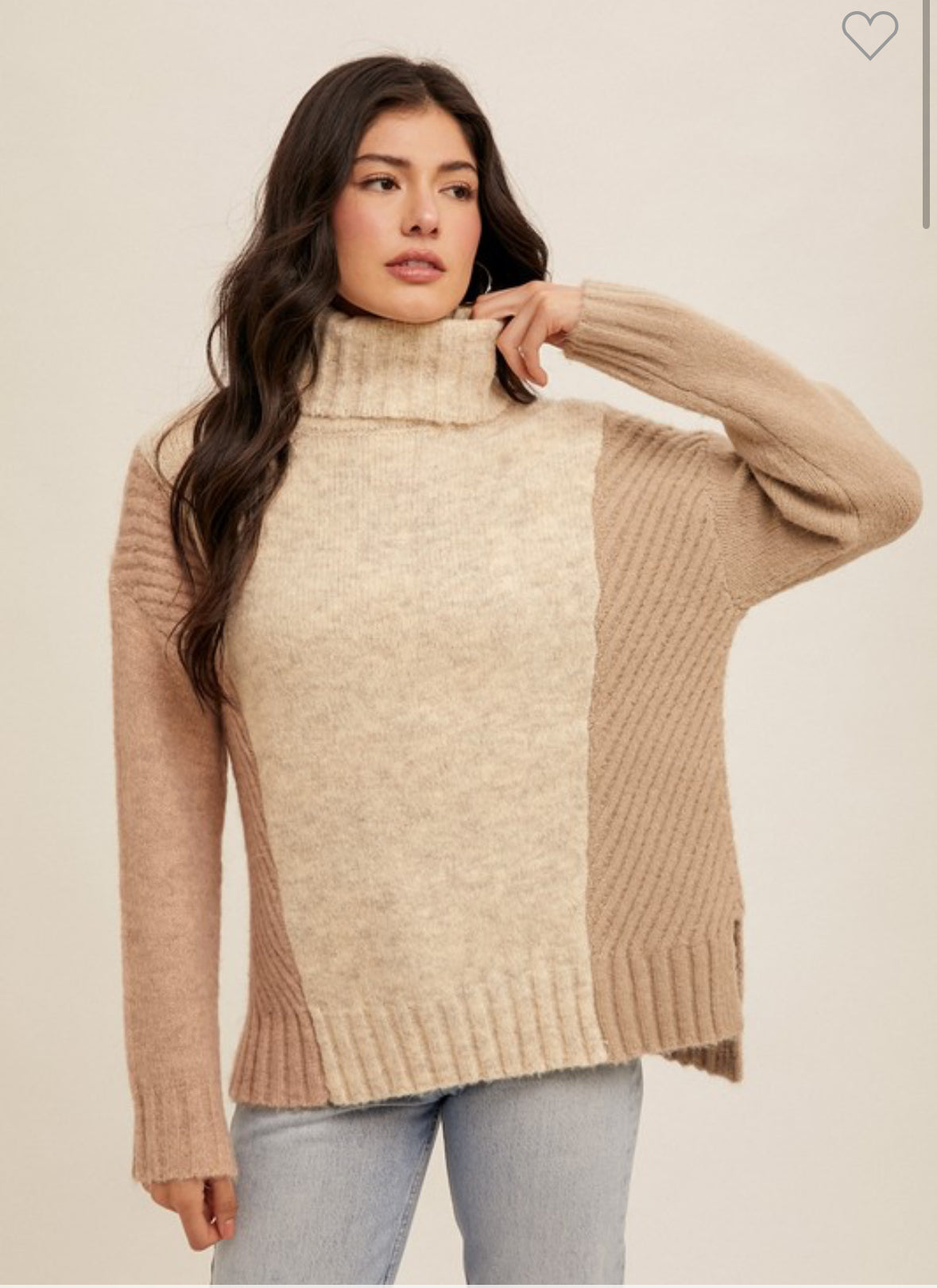 Brit Brushed Yarn Sweater