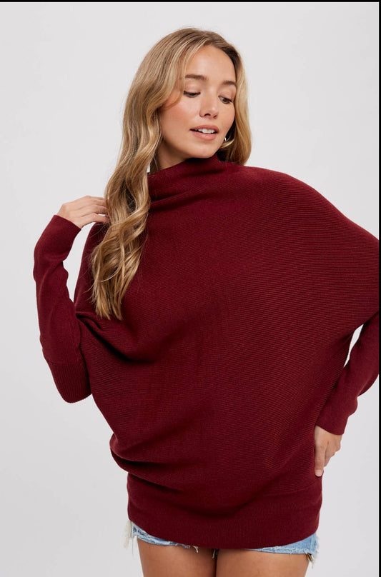 Shay Slouch Neck Dolman Pullover