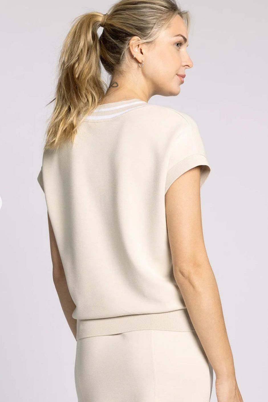 Rhonda V Neck Dolman Sleeve Top