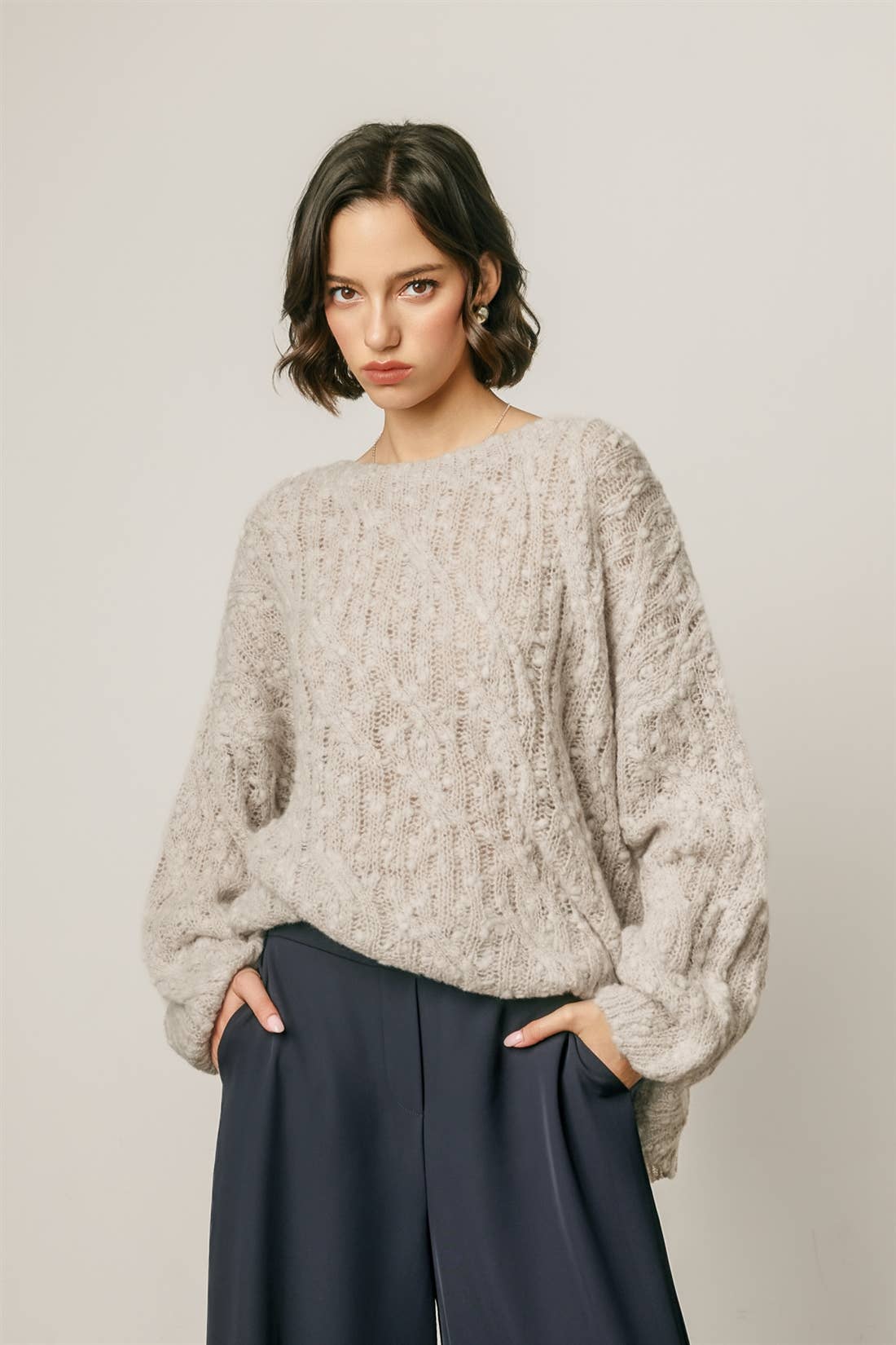 Camille Cable Knit Sweater