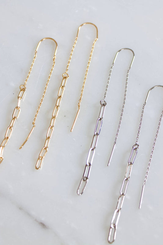 Paperclip Threader Earrings
