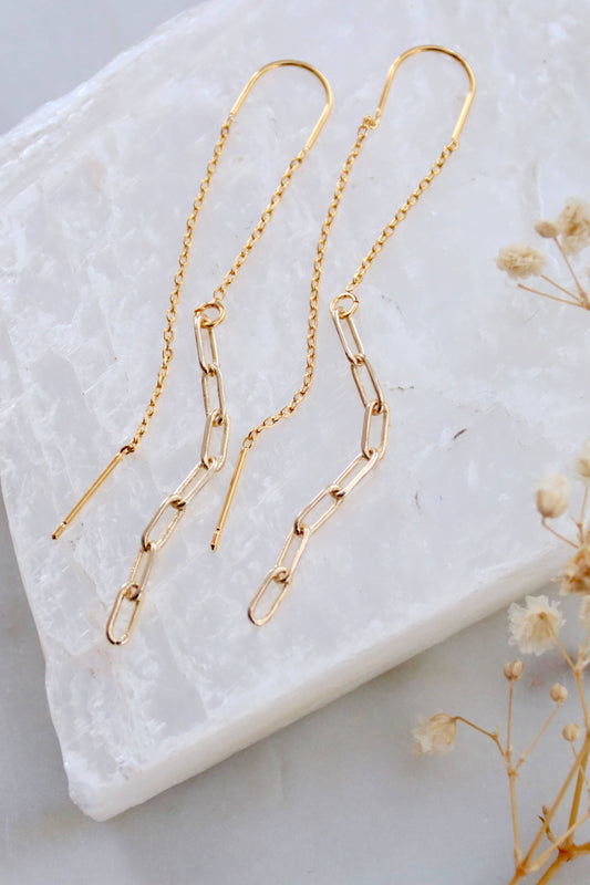 Paperclip Threader Earrings