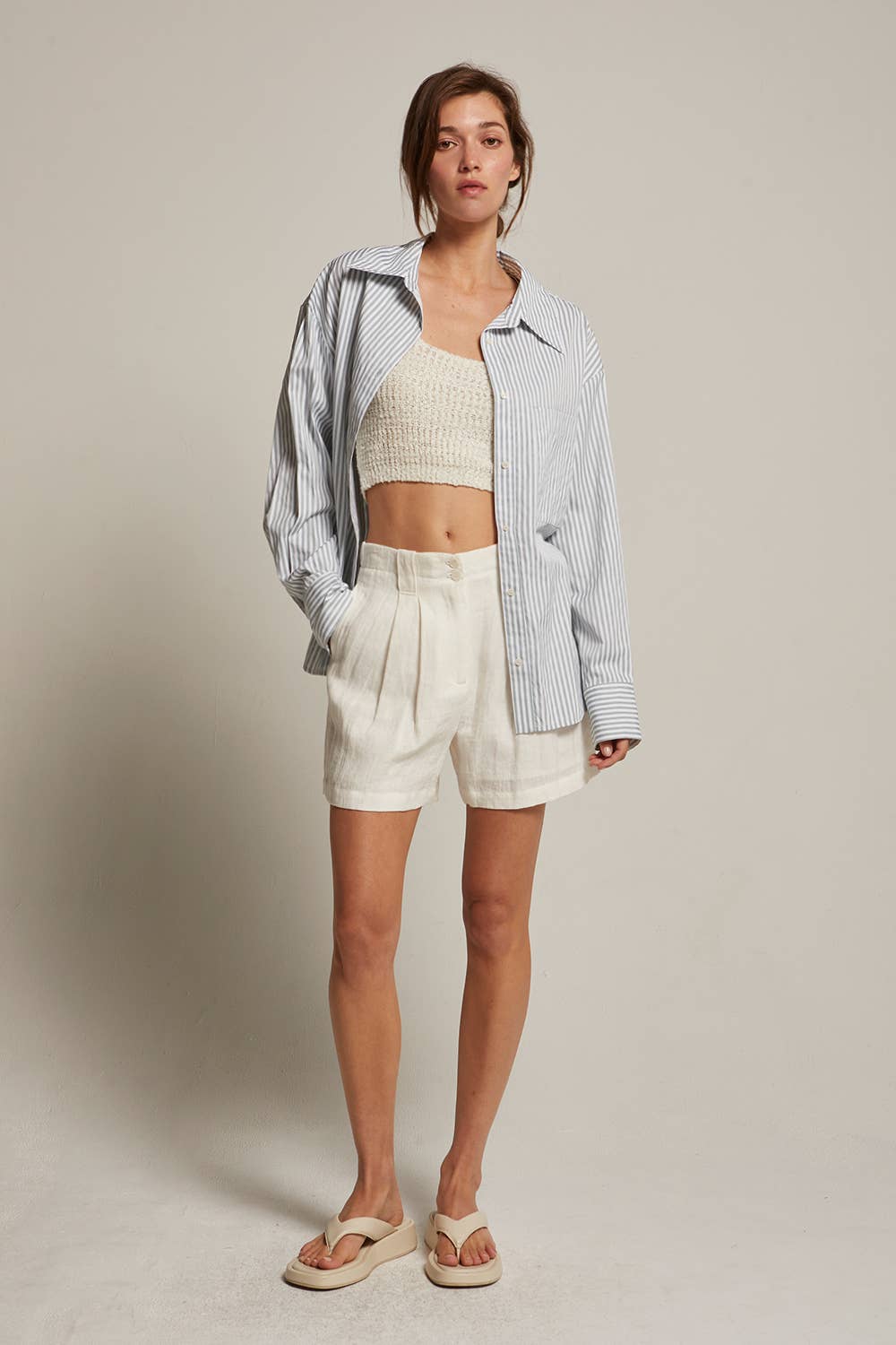 Isra Striped Button Up Shirt