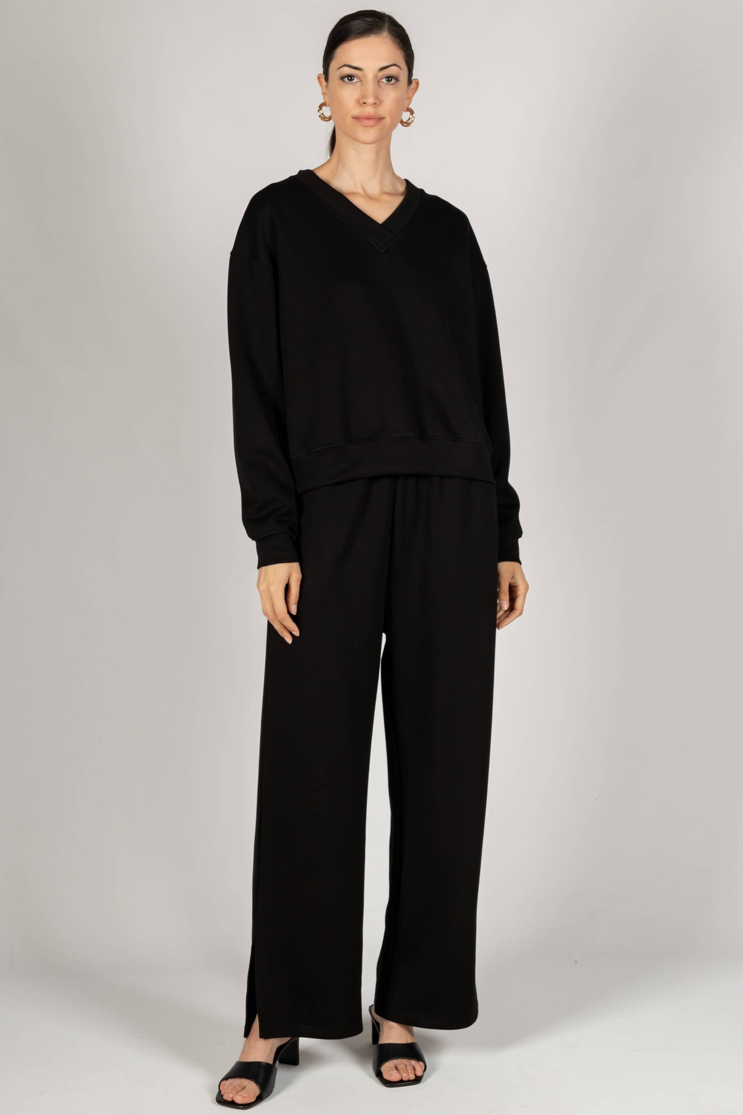 P. CILL Butter Modal V-Neck Pullover Top