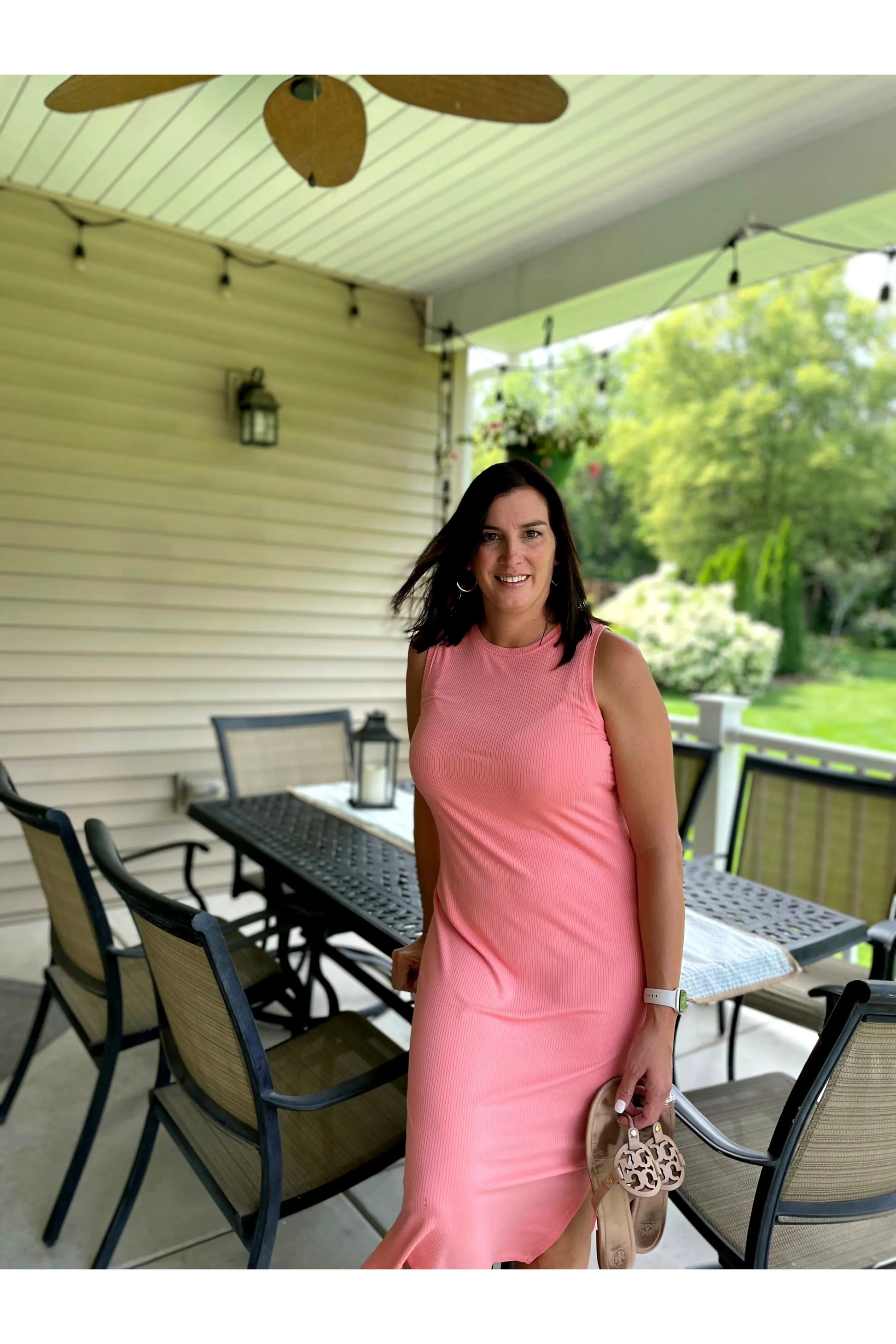 Coral Seaview Dress - Sunshine & Ivy Boutique