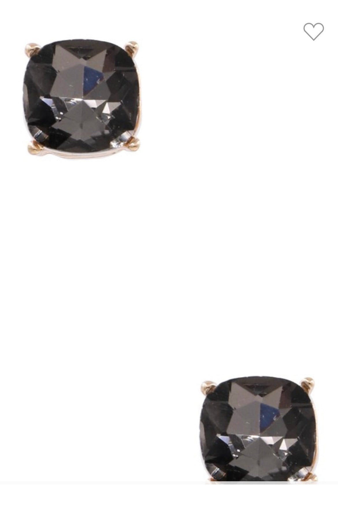 Black Jewel Stud Earrings